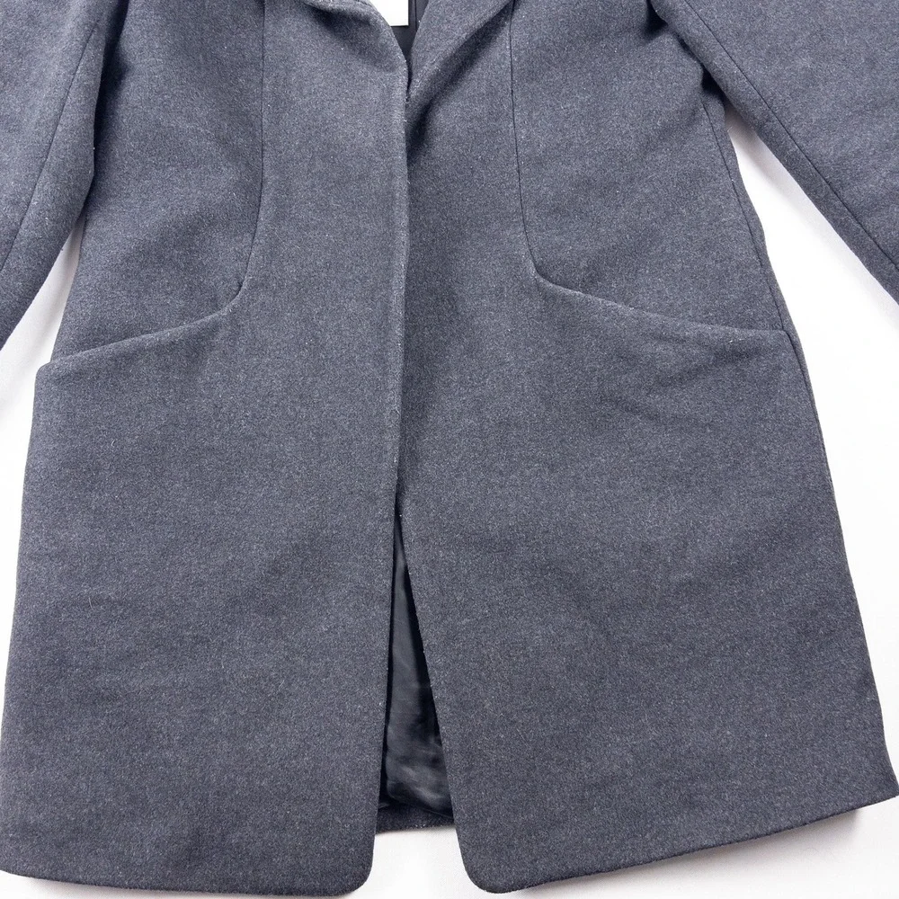 Wilfred‎ Aritzia Cocoon Coat Women Medium Gray Wool Cashmere Pea Coat Italian